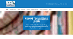 Desktop Screenshot of clarkesvillelibrary.org